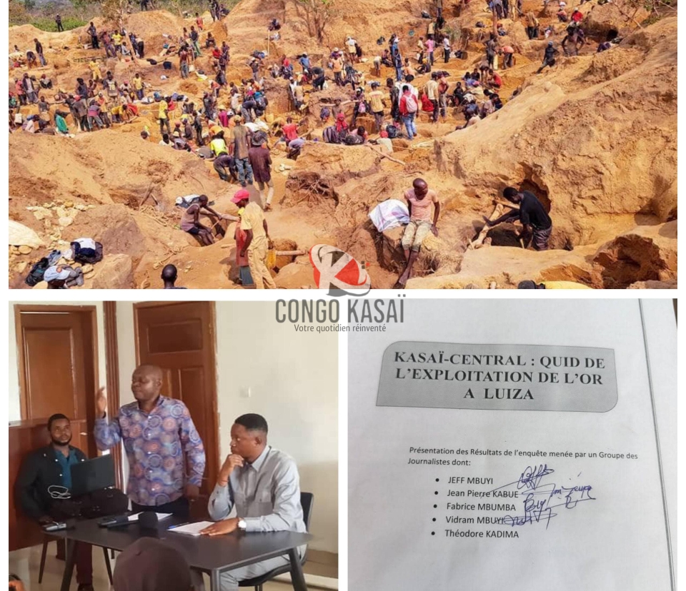 Kasai Central : l‘or se volatilise a Luiza, les journalistes d‘investigation interpellent les autorites