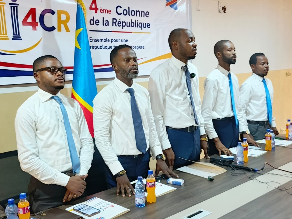 Kinshasa : des jeunes lancent le mouvement « la 4e Colonne de la Republique » pour renforcer la mobilisation citoyenne