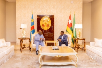 Président Tshisekedi et son homologue Togolais Faure Gnassingbé à Lomé