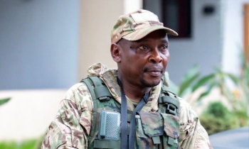 Le colonel rebelle Willy Ngoma, porte-parole de l‘AFC/M23
