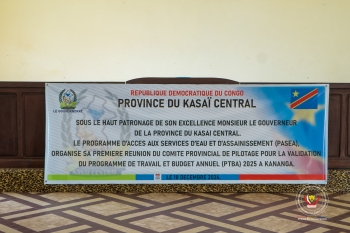 Kasai Central : Le Plan de travail et budget annuel 2025 valide pour faciliter l‘acces a l‘eau et l‘assainissement