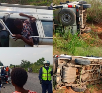 Visite presidentielle a Kananga : Carambolage impliquant plusieurs vehicules sur la route Kalambambuji